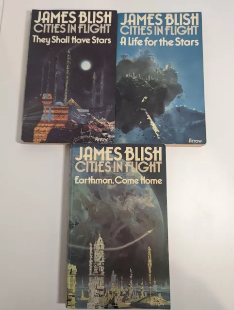 James Blish Book Bundle x 3 cities in flight vintage science fiction