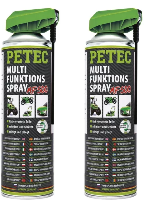 2 x Petec MF500 Multifunktionsspray Artikel-Nummer 71250 Gebindegröße: 500 ml !!