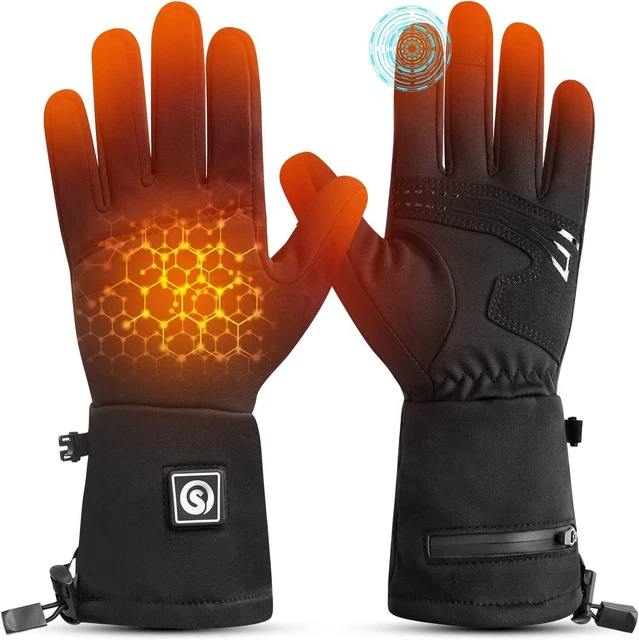 Heated Glove Liners for Men Women Rechargeable Electric Battery Heating Riding