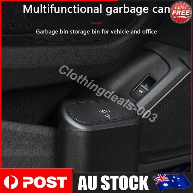 Car Trash Can Bin Hanging Garbage Dust Case Storage Box Plastic Waste Organizer