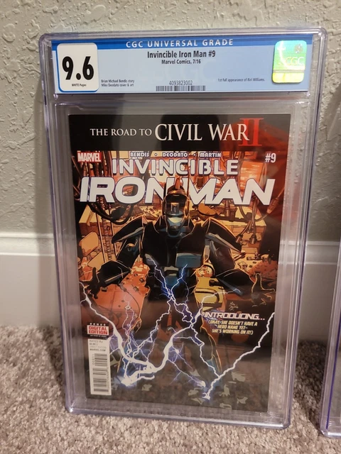 Invincible Iron Man 7 & 9 CGC 9.6! 1st & 2nd App Riri Williams!!! Not 9.8 NM+ 3