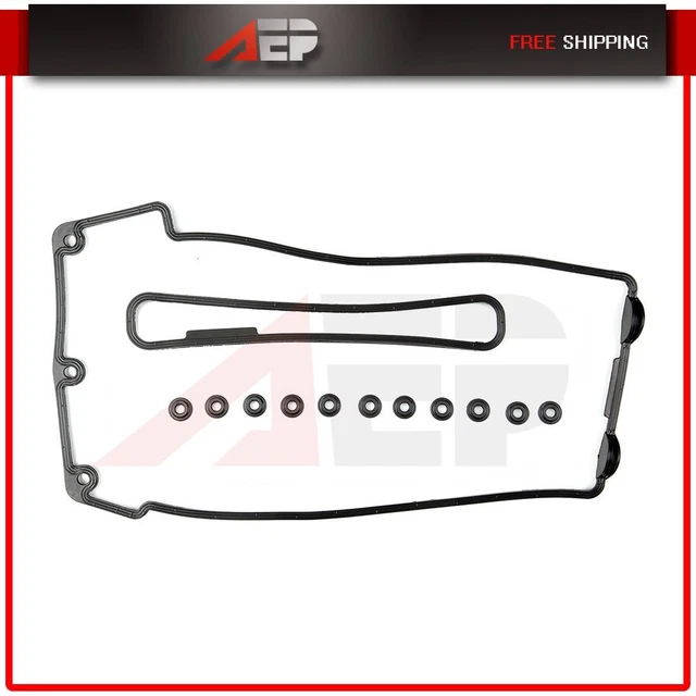 Fits 2003-2005 BMW E38 E39 E53 540i 740i il X5 Valve Cover Gasket Set W/Grommets