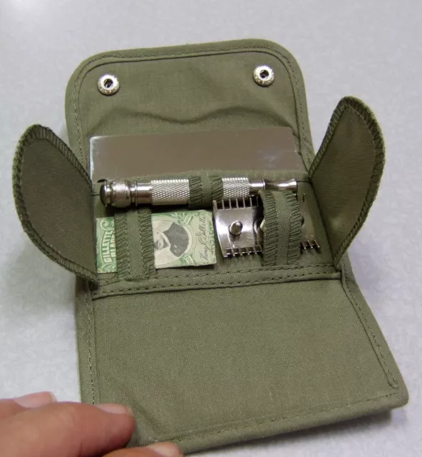 Gillette Military Soft Khaki Replica Set w G649122 1918 DE Razor
