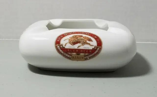 Kirin Beer Porcelain/Ceramic Ashtray Sakura China Japan