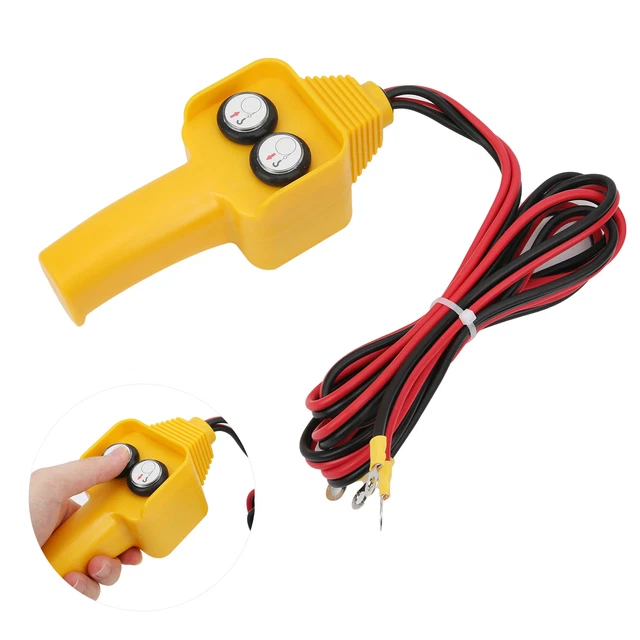Winch Wired Controller Hand Control Assembly Push Button Style 12V For Capstan
