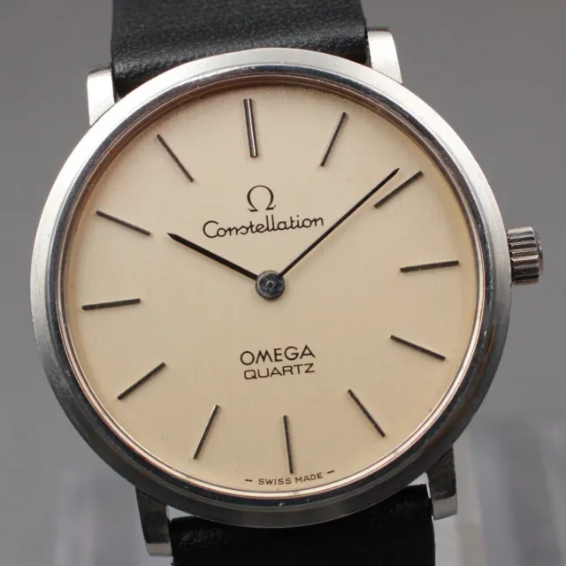 Nuovo orologio da uomo Batt◆ vintage Omega Constellation Quartz 191.0032...