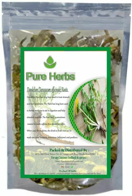 Pure Herbs Dandelion (Taraxacum officinale) Roots Used For Health Benefits