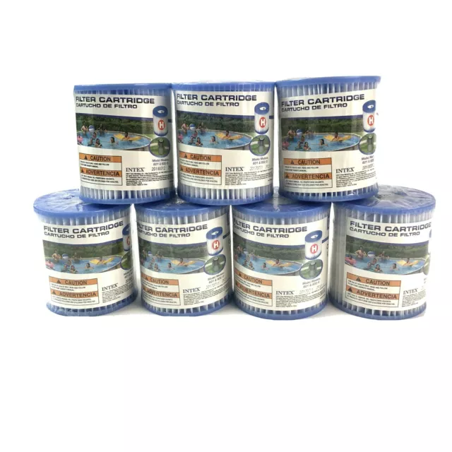 Lot 7 Intex 29007E Type H Easy Set Filter Cartridge Replacement Swimming Pool