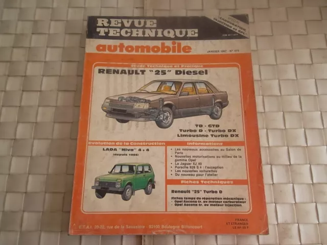 Revue Technique Renault 25 Diesel Et Turbo