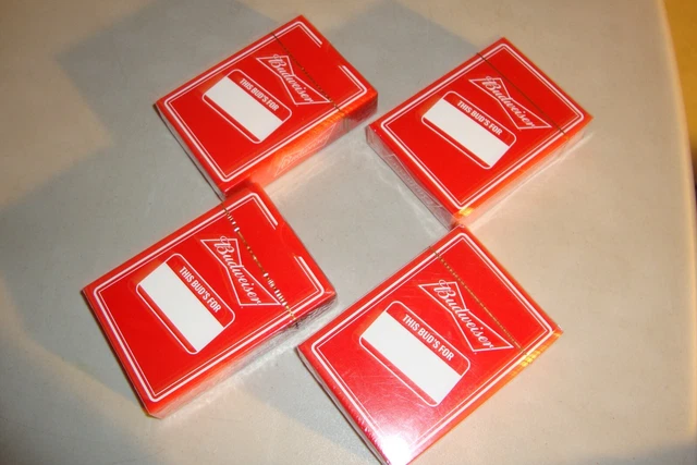 4-Budweiser "This Buds For" Playing Cards