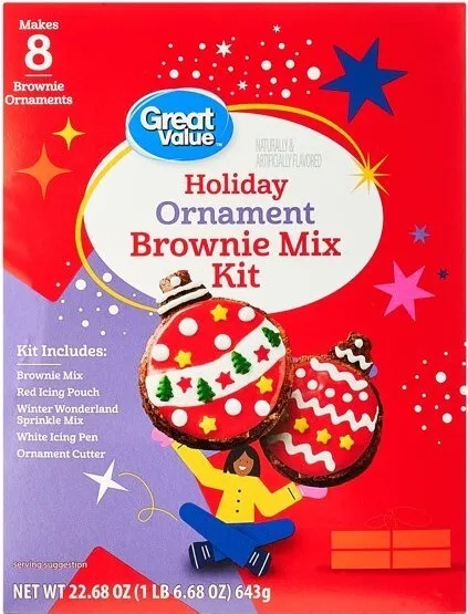 Kit mix brownie Holiday ""ornamento"" miscela cottura 643 gr originale USA