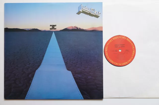 JUDAS PRIEST - "Point of Entry" Vinyl LP ORG 1981 CBS Columbia Records