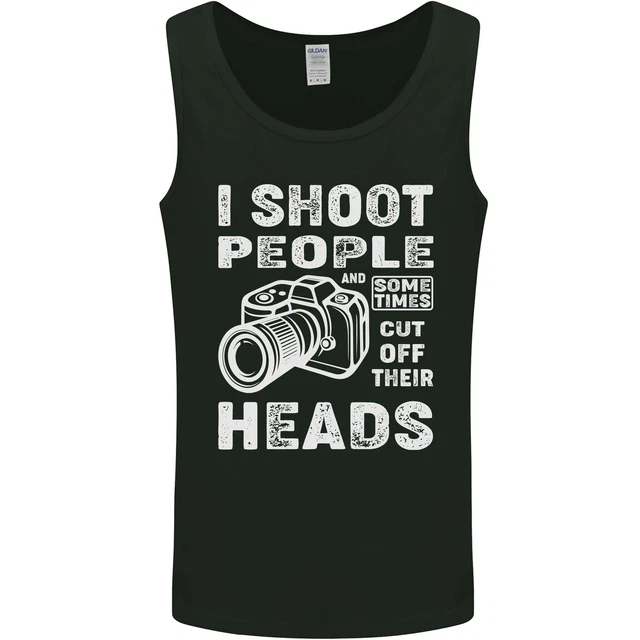 Photography I Shoot People Photographer Mens Vest Tank Top