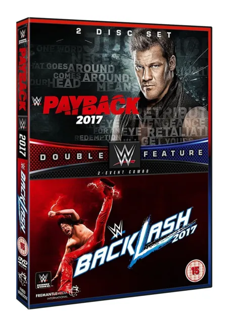 WWE: Payback 2017 + Backlash 2017 (DVD) Jinder Mahal Kevin Owens Chris Jericho
