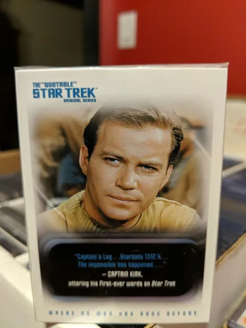 2004 Quotable Star Trek Original Series Complete base set (110) NM w/wrapper