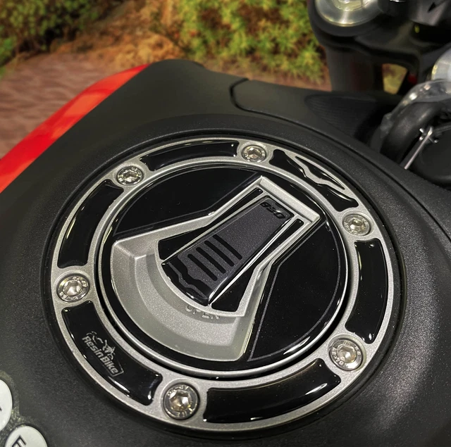 Adhésif 3D Protection Bouchon pour Réservoir Compatible Avec Moto Guzzi V85TT