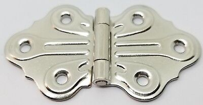 Nickel Plated Wing Hinge Plated Steel shell butterfly design vintage antique old