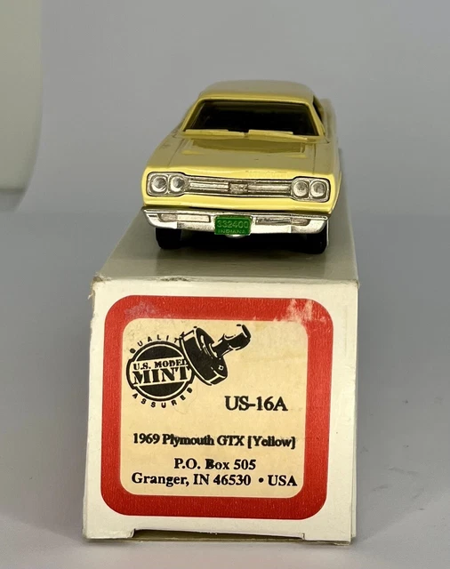 Modèle Réduit Plymouth GTX 1969 1/43 US MODEL MINT - Occasion - Métal - Jaune