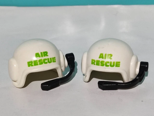 2 Visières/casques Pour Astronautes Playmobil - Pièces Détachées, Occasion, Fabriqué En Allemagne