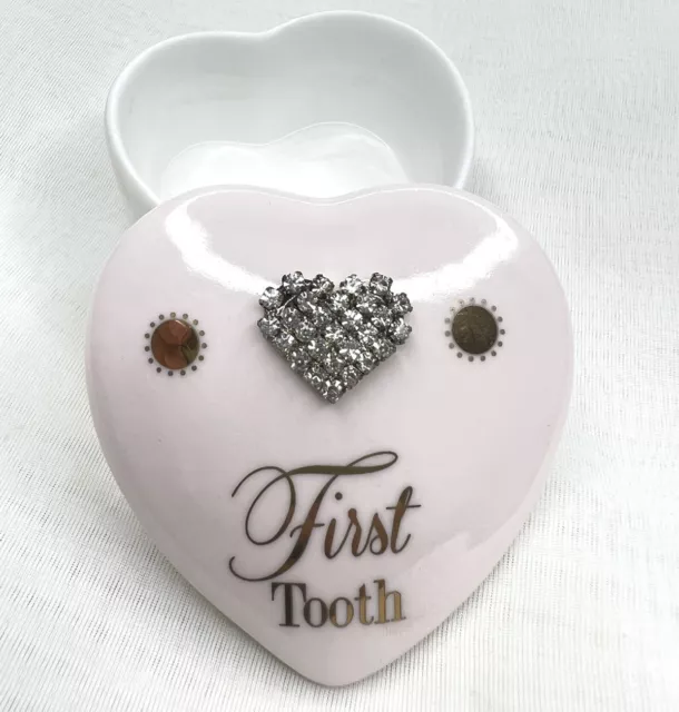 Mad Dots First Tooth Trinket Box Baby Girl Boy Christening Gift (37к)