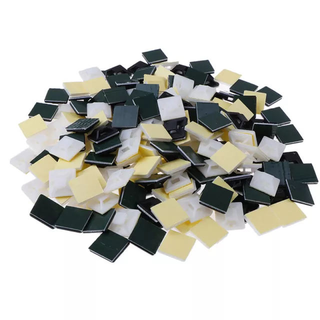 100 pz supporto per montaggio a parete autoadesivo per cravatta cerniera cavo fisso rimovibile *t~