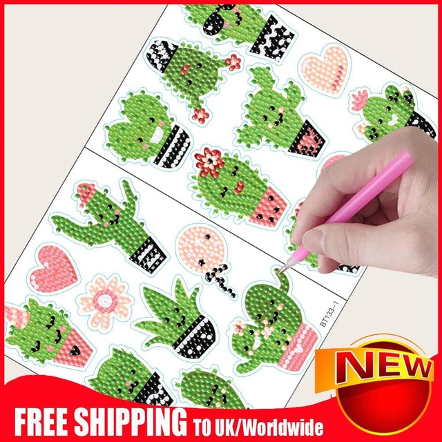 2pcs Diamonds Art Mosaic Stickers Paint by Numbers DIY Home Decor (BT133)