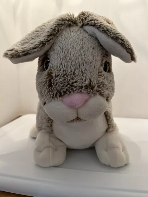 Kelly Toy Plush Bunny Rabbit Stuffed Animal Frosted Brown White Floppy Easter