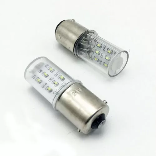 B15 LED Bayonet Warn Light Bulb Lamp 5W 12/24/36/110V/220V Single/Double Contact 2