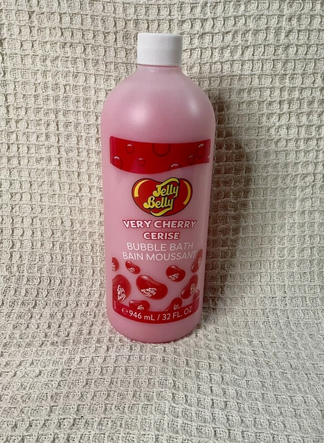 ¡NUEVO! Lujoso y divertido baño de burbujas Jelly Belly muy cereza | [1] botella de 32 oz
