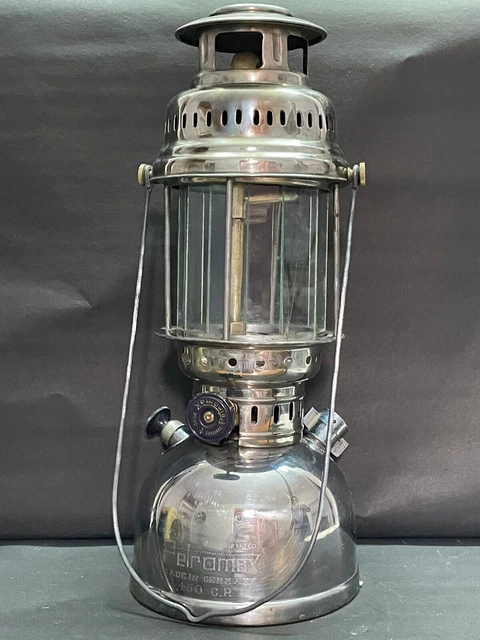 Antique Vintage Original petromax 826-350 Lantern Lamp Germany working order