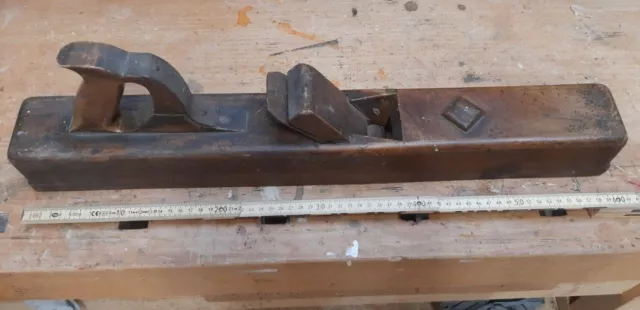 Raubank Holzhobel Handhobel Langhobel 60 cm Werkzeug antik
