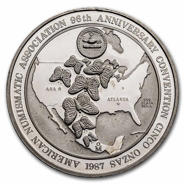 1987 Mexico Silver ANA Medallion Proof Set (Box) - SKU#274271