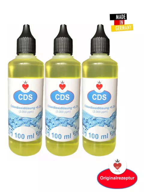 Trinkwasserdesinfektion für Camping und Outdoor, CDL 3 x 100ml Fertiglösung