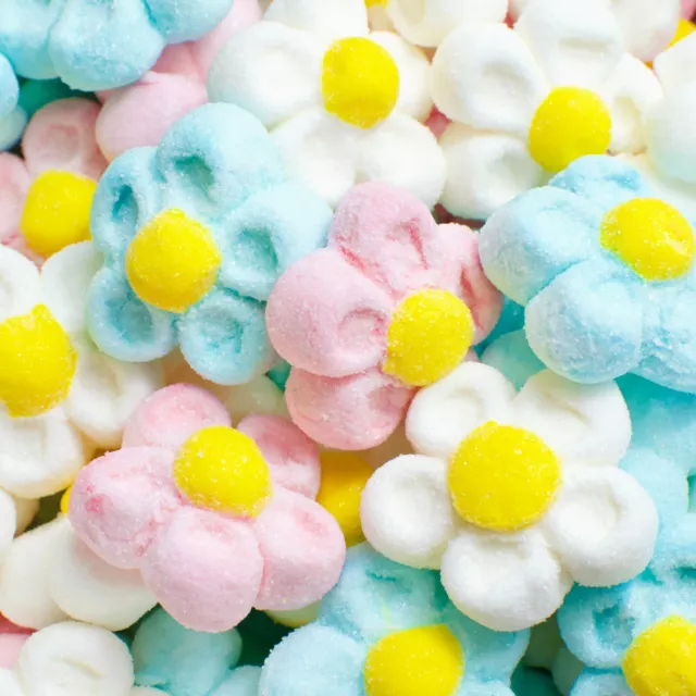 Marshmallow Flower Pick N Mix Easter Sweets Mothers day Party Wedding Favours