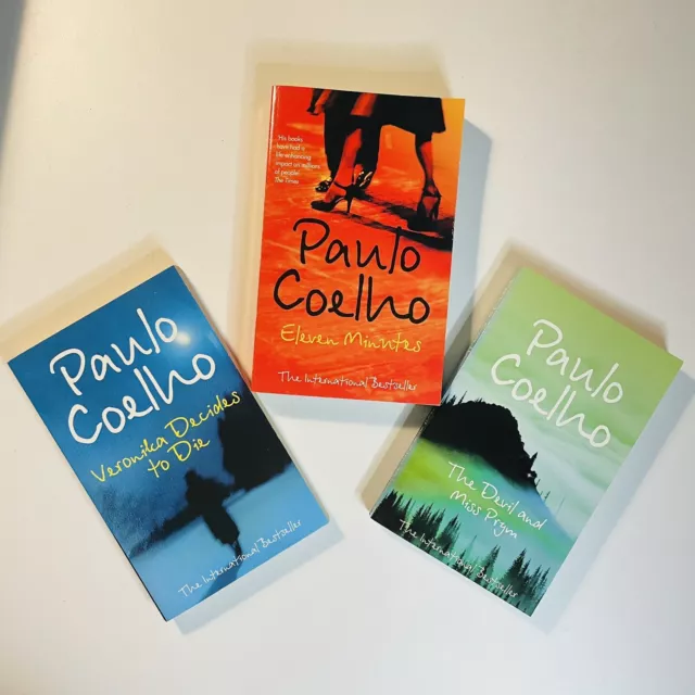 3x Paulo Coelho Book Bundle | Eleven Minutes, Veronika, Devil And Miss Prym