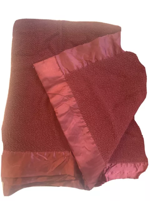 Ralph lauren acrylic blanket with satin trim online