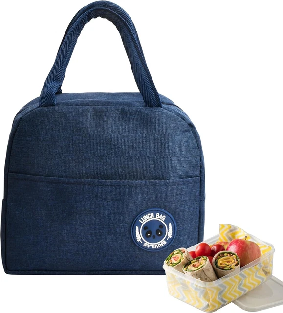 Chstarina Borsa Termica Porta Pranzo Piccola Portatile, Frigo Blu