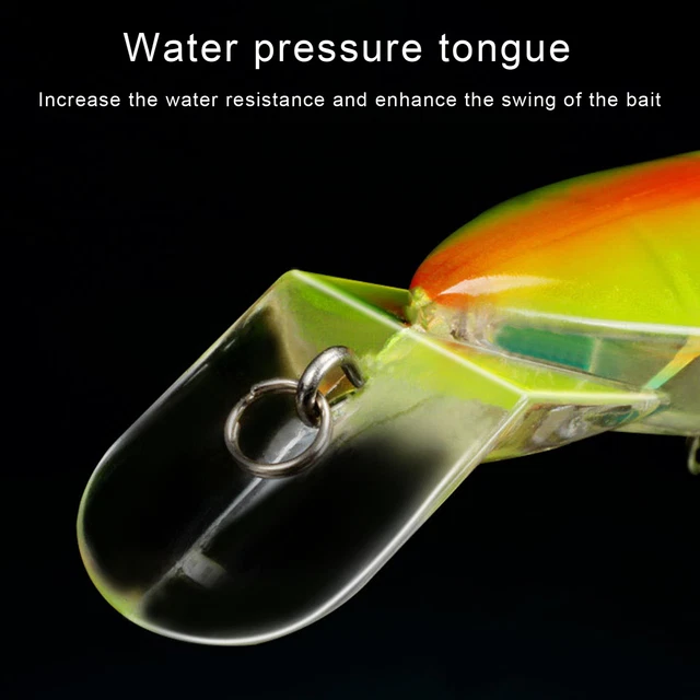 14cm 40g Bait 3d Eyes Attractive Plastic Lifelike Squid Shape Fish Bait Colorful