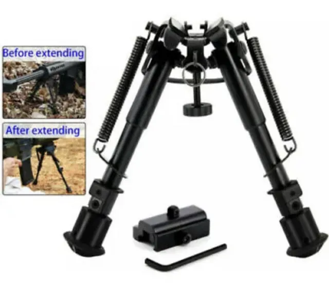USA 6-9" Tactical Bipod Spring Return Hunting Carbon Fiber Rifle Bipod For M-LOK