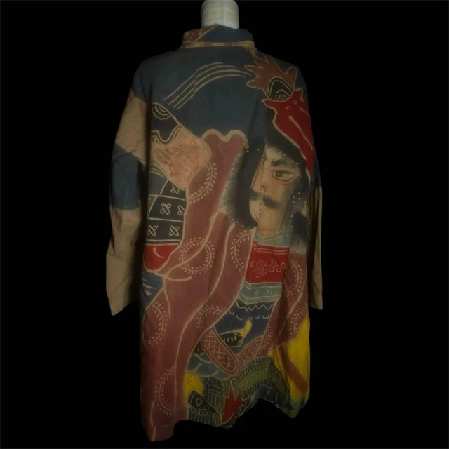 CAMISA DE ARTE samurai japonés pintada a mano inspirada en Ukiyo‐e