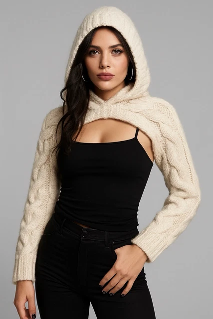 Bolero Shrug Zara Shrug Top AURUZA Cropped Cardigan Shrugs For