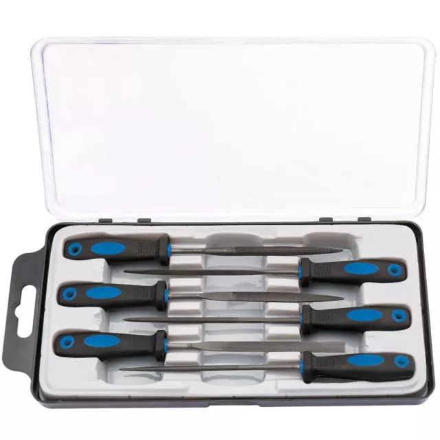 Draper Needle File Set High Carbon For Metalwork Soft Grip Jewellers Micro Small