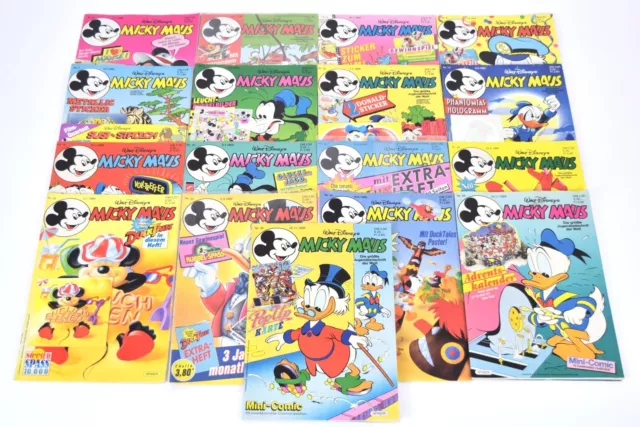 20 x Micky Maus Comic Hefte 1989 | Alle mit Beilage | Sammlung Konvolut TOP