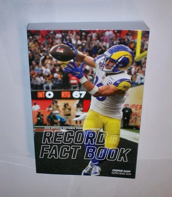 2022 NFL RECORD & Fact Book COOPER KUPP Super Bowl MVP LA RAMS ! RARE