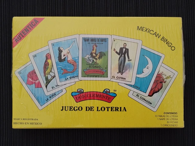 Autentica Don Clemente Juego De Loteria Mexican Bingo Nuevo Hecho en Mexico