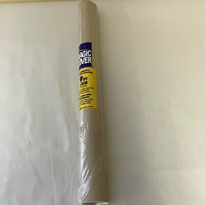 Single Roll MAGIC COVER Taupe Tan Vinyl Self Adhesive Contact Covering Paper