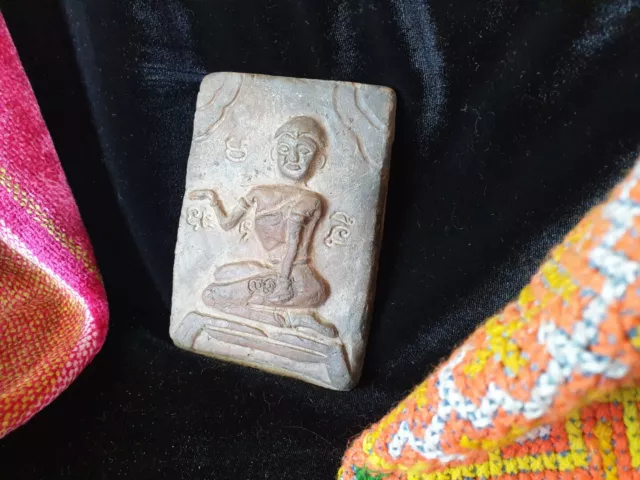 Old Burmese Terracotta Plaque …beautiful collection & display piece 3