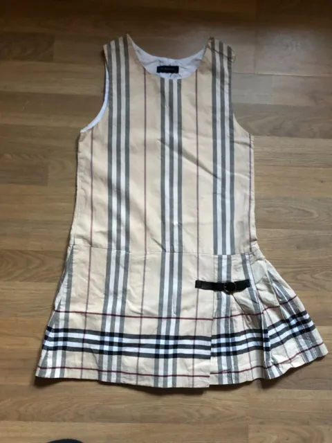 Burberry London Girls Kids Infants Dress (Cream/Light Beige) Ages 8 Years