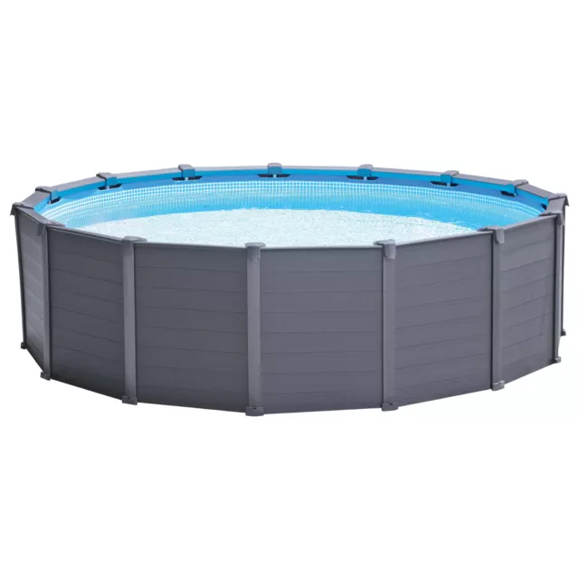 INTEX 478x124 Frame Swimming Pool Schwimmbecken Schwimmbad mit Sandfilter Pumpe 2