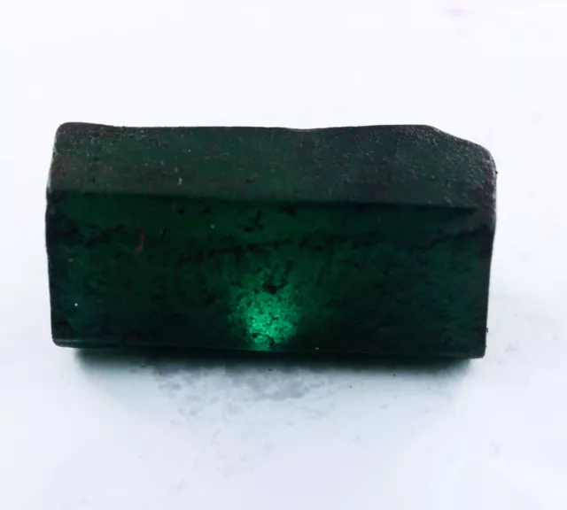 Natural Uncut Rough Green Emerald 210.50 Ct Huge Size CERTIFIED Loose Gemstone